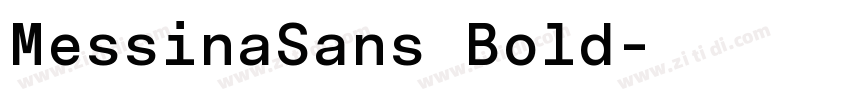 MessinaSans Bold字体转换